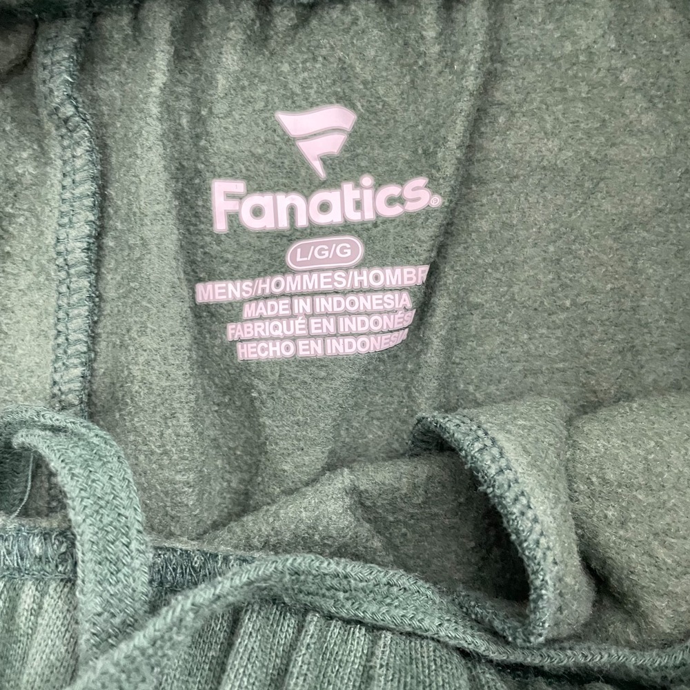 Green Bay Packers Sweatpants Men L Green Sportswear NFL Lounge Open Hem Fanatics - Picture 3 of 10